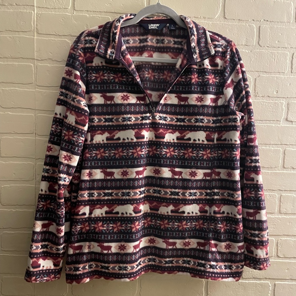 Lands' End Fleece Pullover